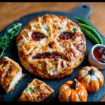 Halloween Bloody Baked Brie