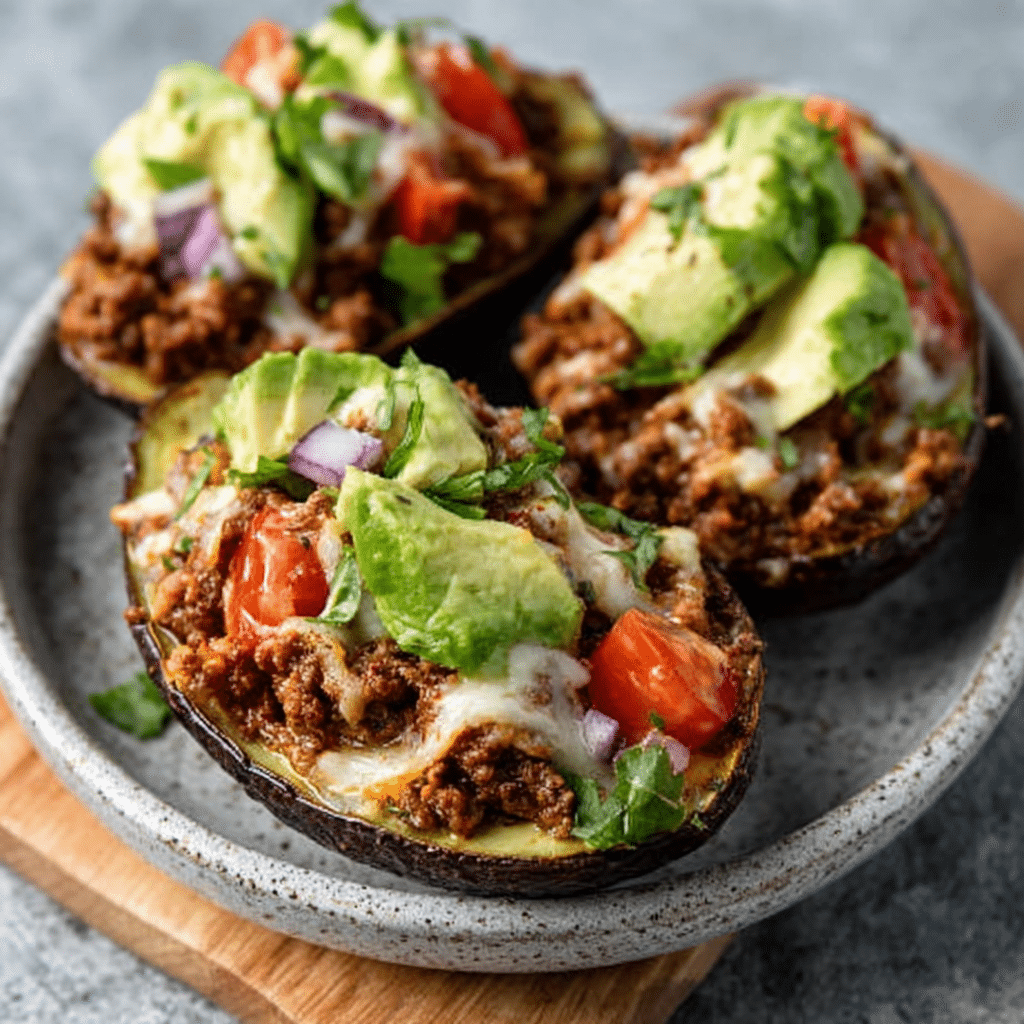 Keto Baked Avocado Boats with Spiced Mince: Try This Delight!