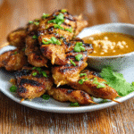 Keto Chicken Satay with Peanut Dipping Sauce