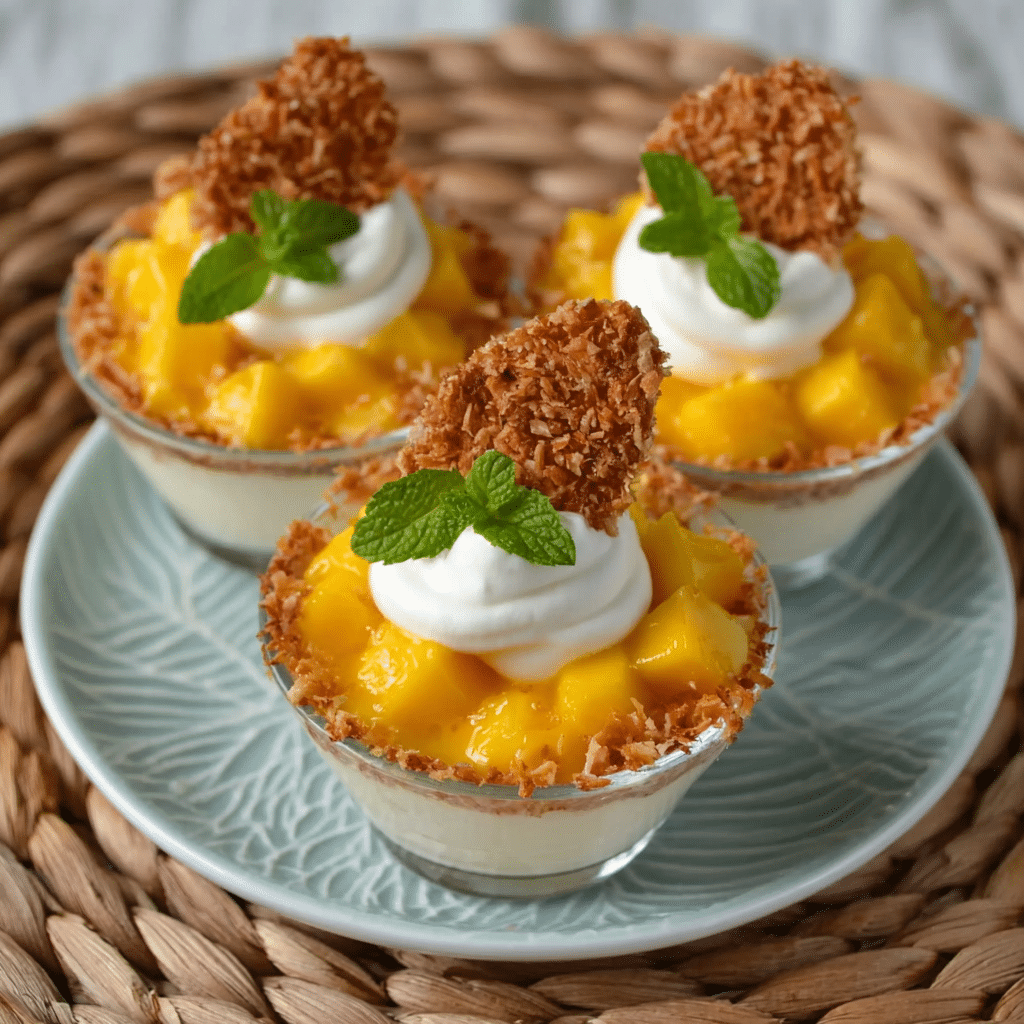 Mango Coconut Whip Cups: A Simple Tropical Treat