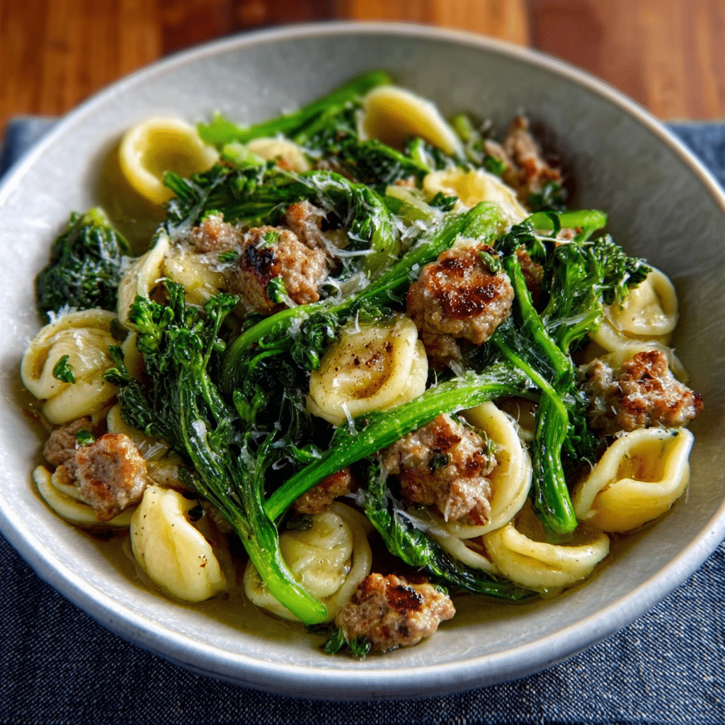 Orecchiette with Sausage and Broccoli Rabe made easy!