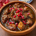 Persian-Style Pomegranate Chicken Stew (Fesenjan)