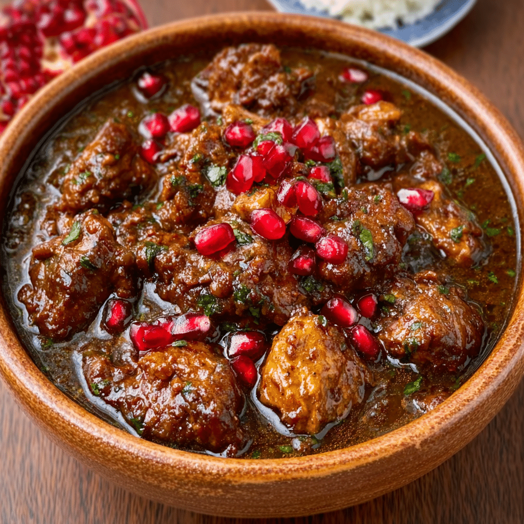 Persian-Style Pomegranate Chicken Stew (Fesenjan) Recipe Revealed!
