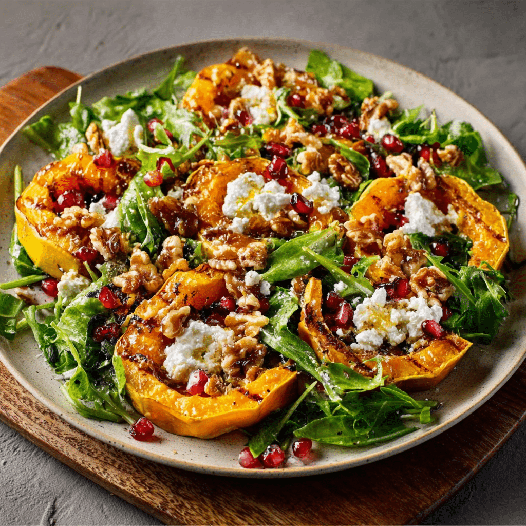 Roasted Pumpkin, Goat Cheese & Walnut Salad Delights!