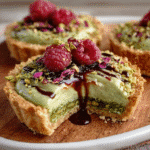 Rose Pistachio Cream Tartlets