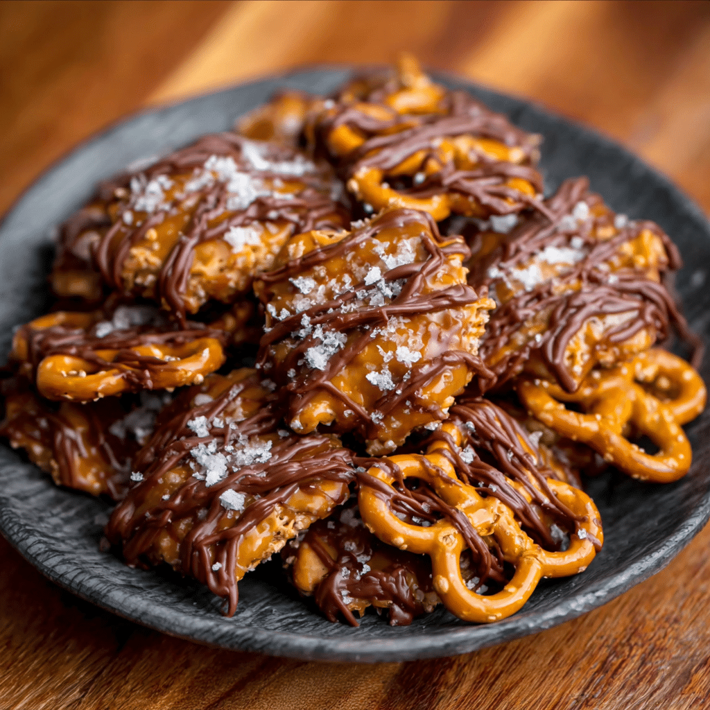 Salted Caramel Pretzel Clusters: Indulge in Sweet Treats!