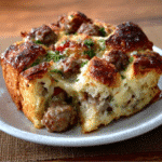 Savory Sausage and Herb Bread Bake