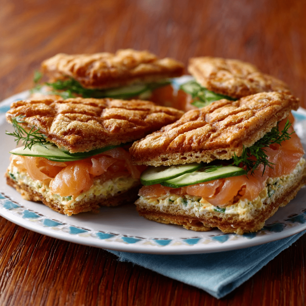 Smoked Salmon & Dill Cloud Bread Sandwiches: A Tasty Treat!