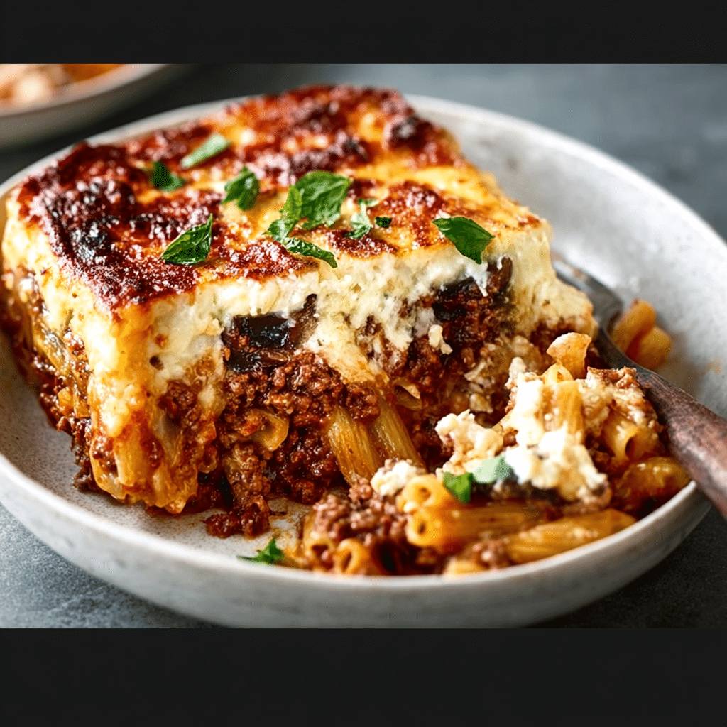 Spiced Lamb and Eggplant Greek Pastitsio: Discover This Tasty Recipe!