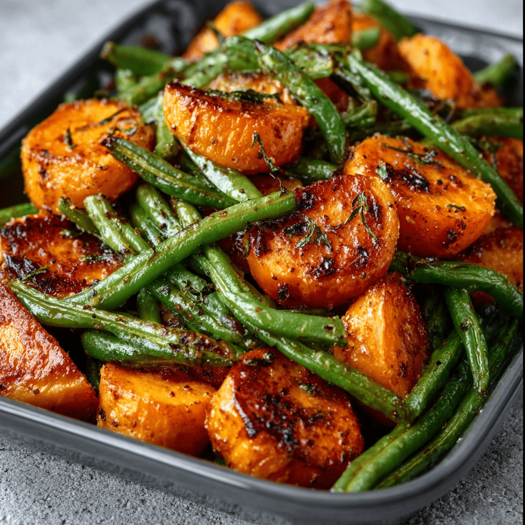 Sweet Potato & Green Bean Tray Bake: Easy Recipe Here!
