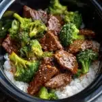 Easy Slow Cooker Beef and Broccoli First Image