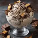 Keto Peanut Butter Chocolate Chunk Ice Cream First Image