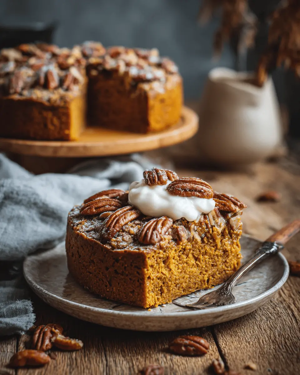 Flourless Maple Pecan Pumpkin Yogurt Cake: Indulge Guilt-Free!