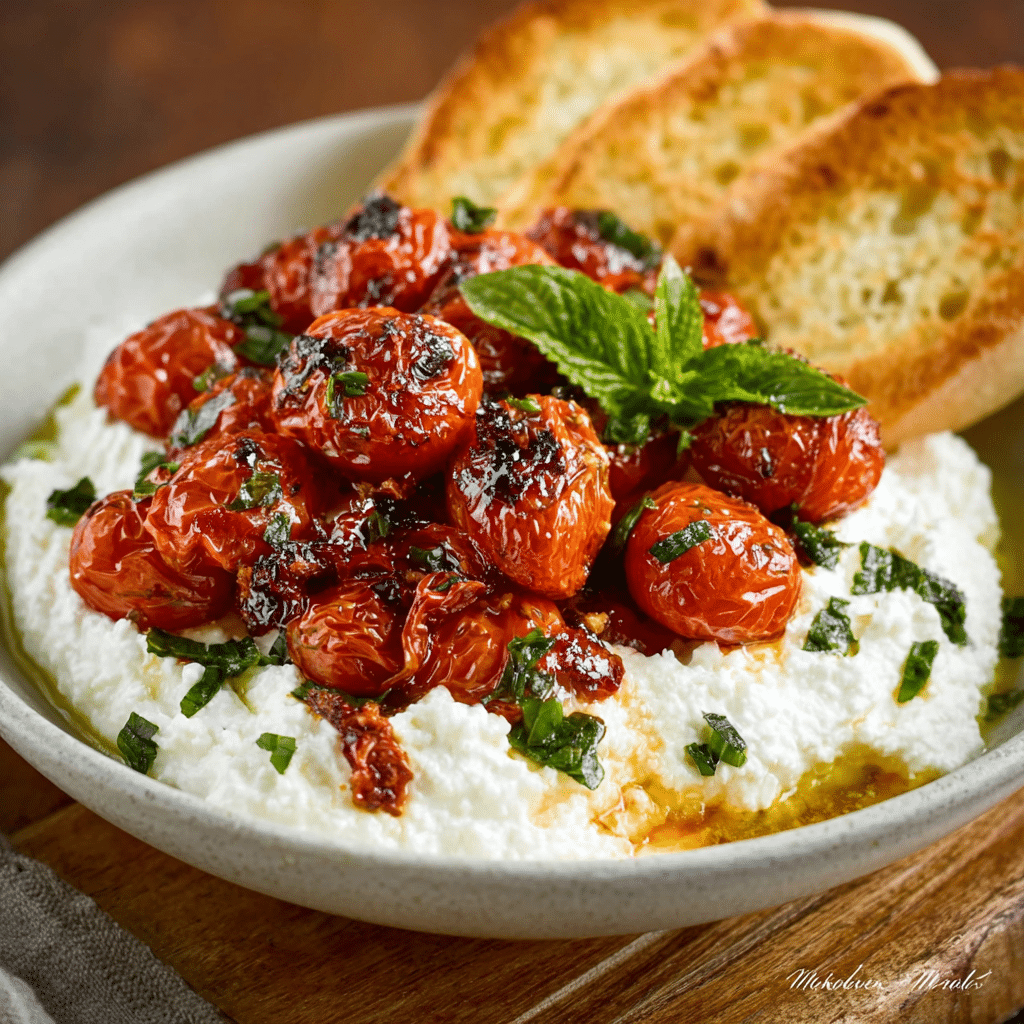 Whipped Feta With Blistered Tomatoes: A Delicious Twist!
