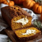 Keto Pumpkin Bread with Cream Cheese Filling First Image
