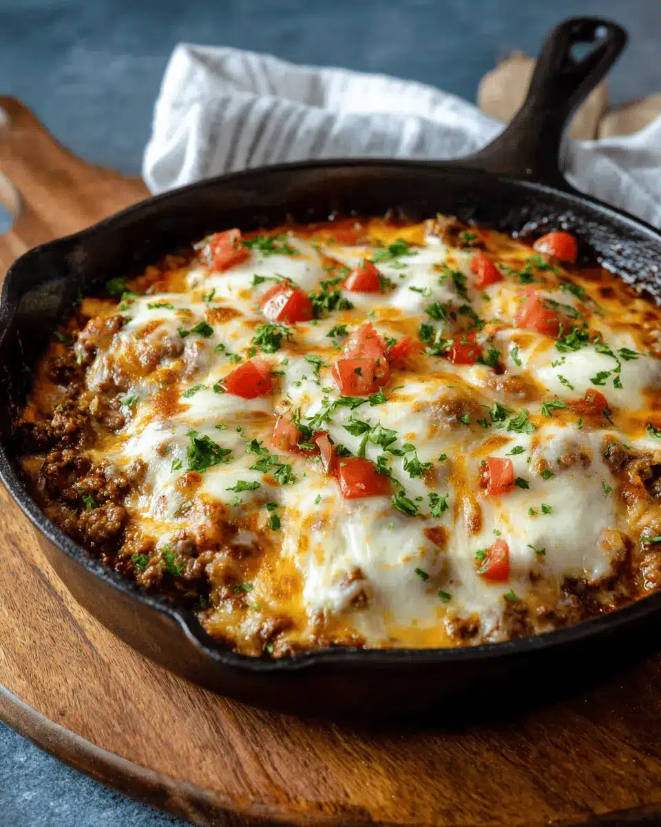 Cheesy Provolone Beef Skillet: The Best Comfort Food Delight