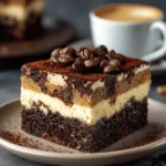 Irresistible Tiramisu Brownies with 2 Coffee Layers First Image