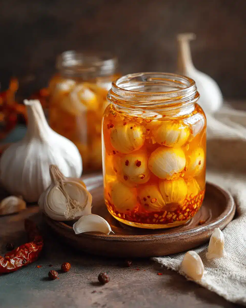 Spicy Pickled Garlic Recipe: The Best Tiktok Copycat Delight