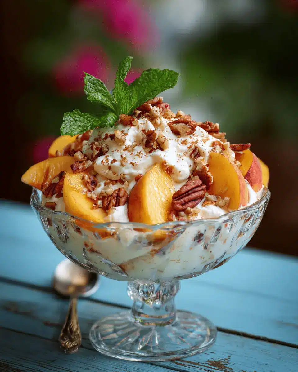 Peach Cheesecake Salad: Indulgent Bliss in Every Bite