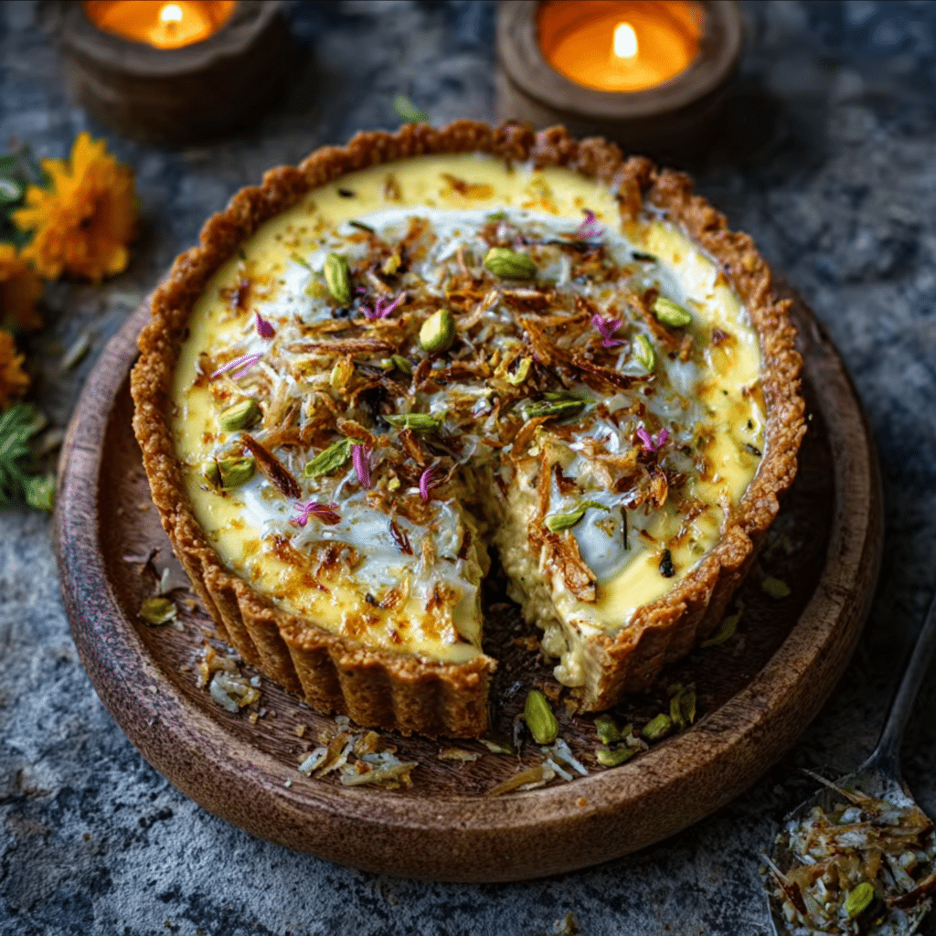 Indian Saffron Cardamom Shrikhand Pie: A Delightful Recipe!