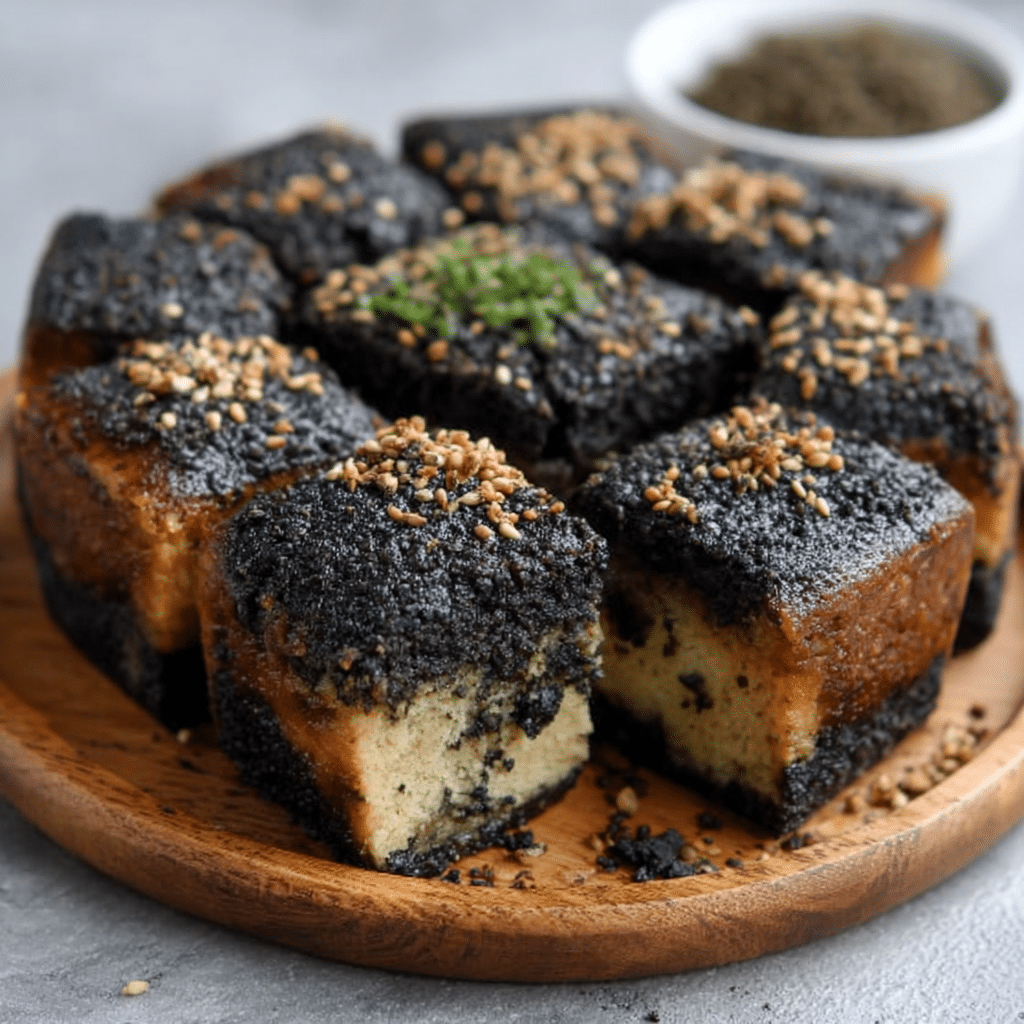 Japanese Black Sesame Mochi Cheesecake: A Must-Try Delight!