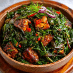 Kenyan Sukuma Wiki with Spiced Tofu