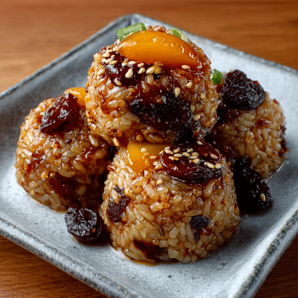 Korean Chestnut & Jujube Sweet Rice Balls are delightful!