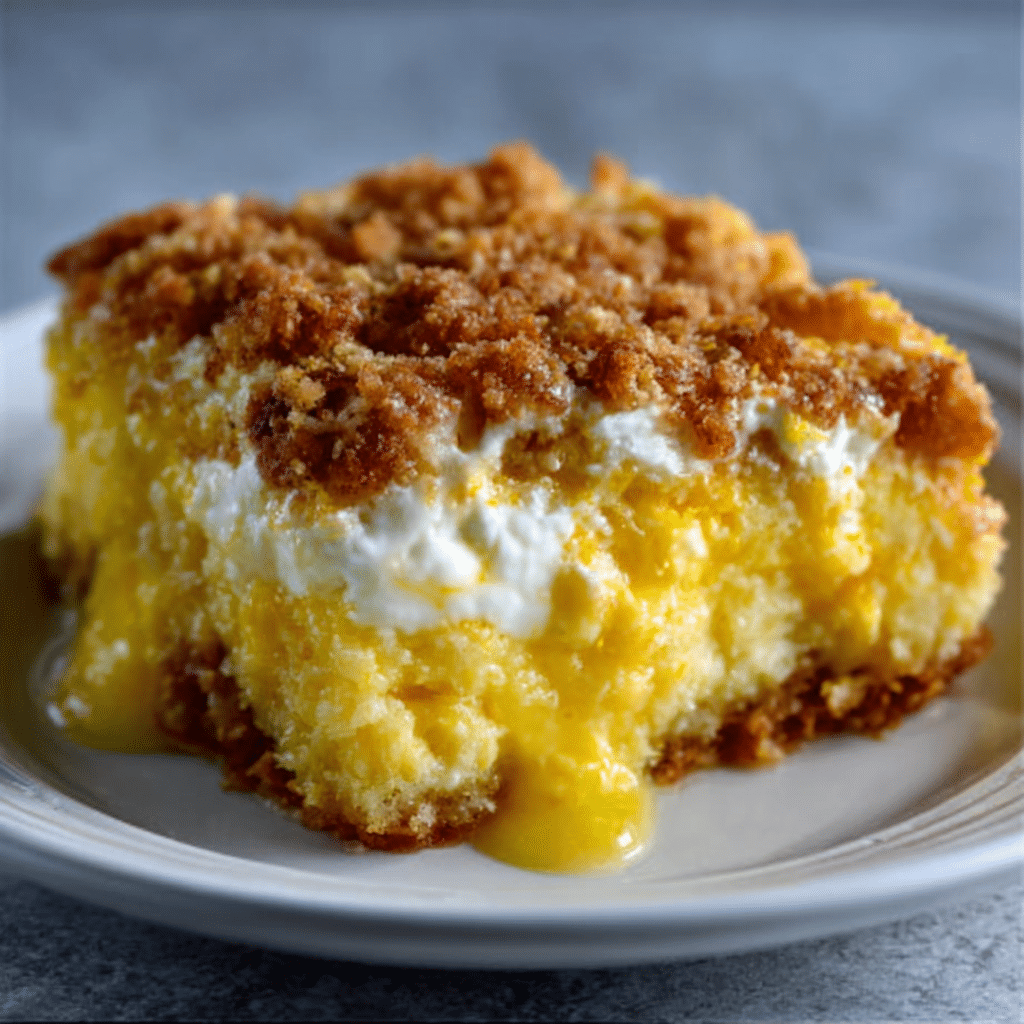 Lemon Cream Cheese Dump Cake: A Sweet, Simple Delight!