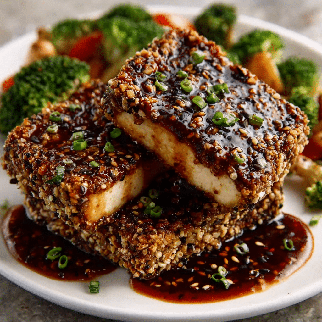 Miso Tofu Steaks with Sesame Crust: A Flavor Explosion!