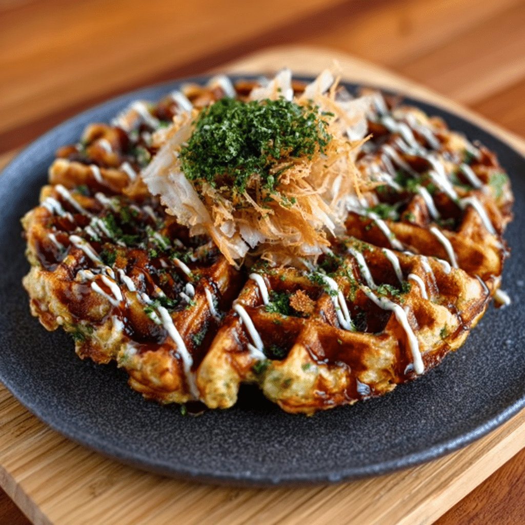 Osaka Okonomiyaki Waffles