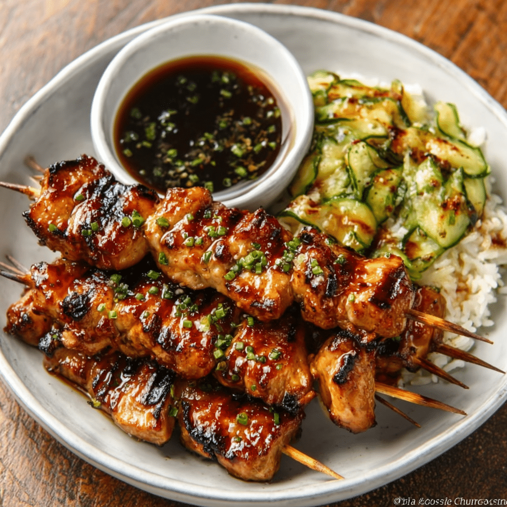 Yakitori Skewers with Citrus Ponzu Glaze bring joy!