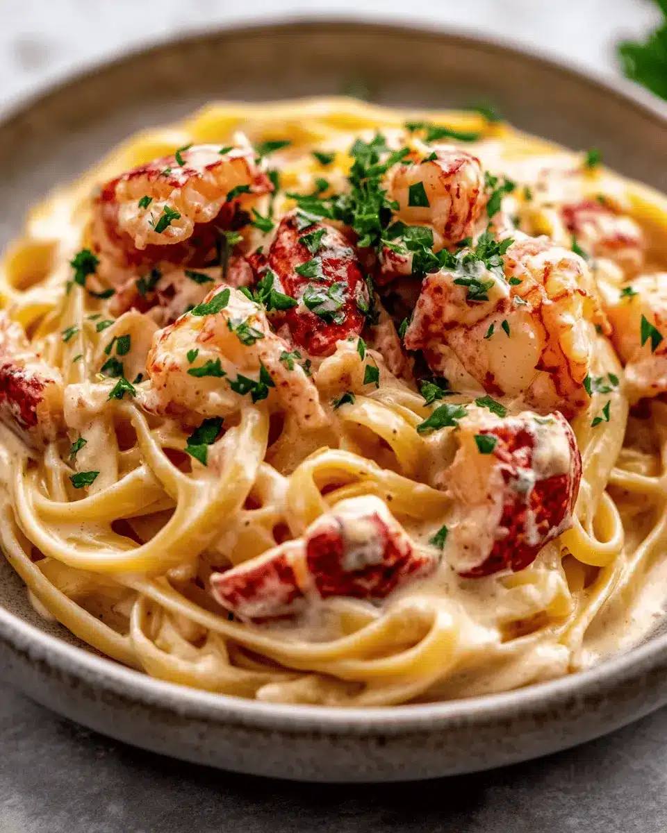 Lobster Linguine in Champagne Cream Sauce: Indulgent & Divine