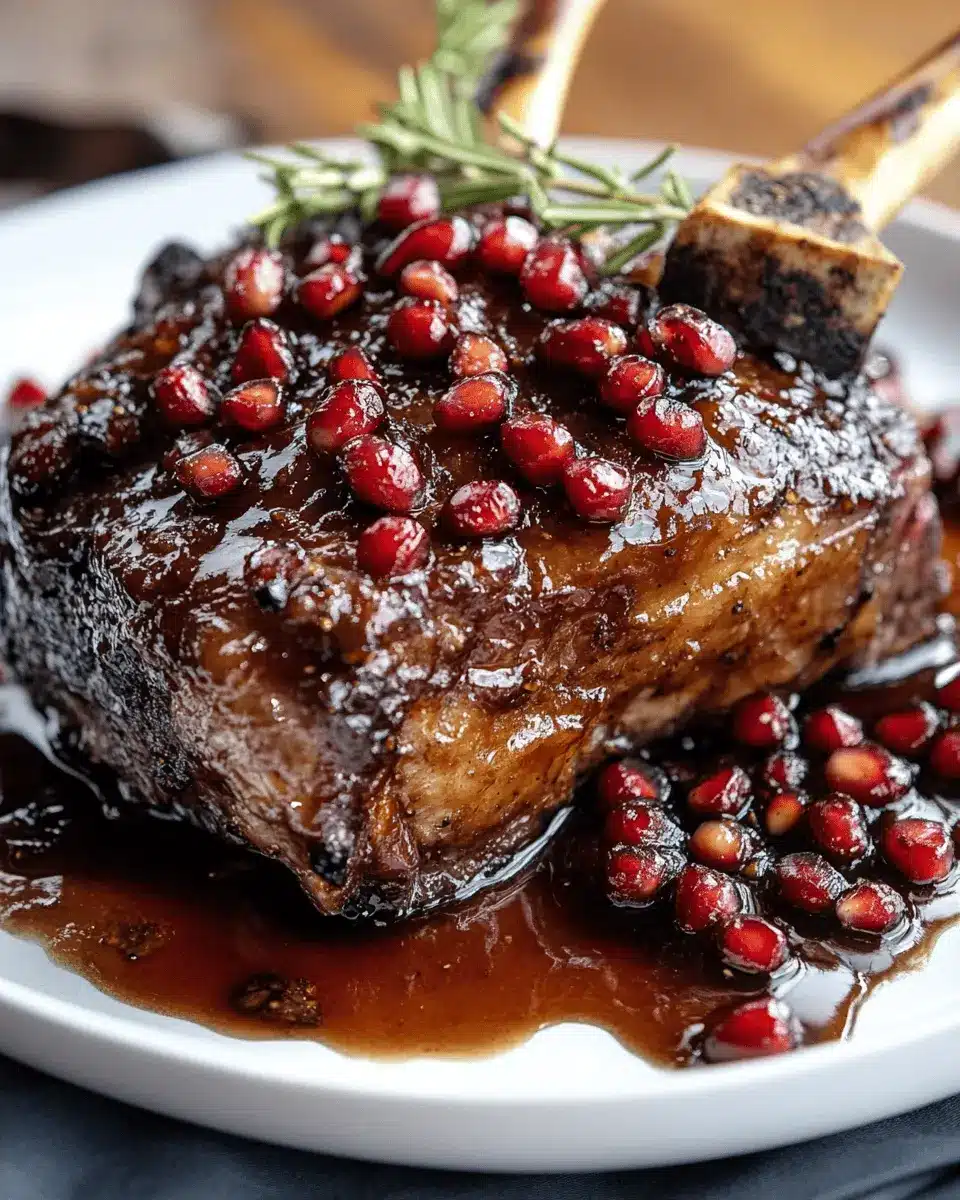 Pomegranate Molasses Glazed Lamb Shoulder: Irresistibly Juicy!