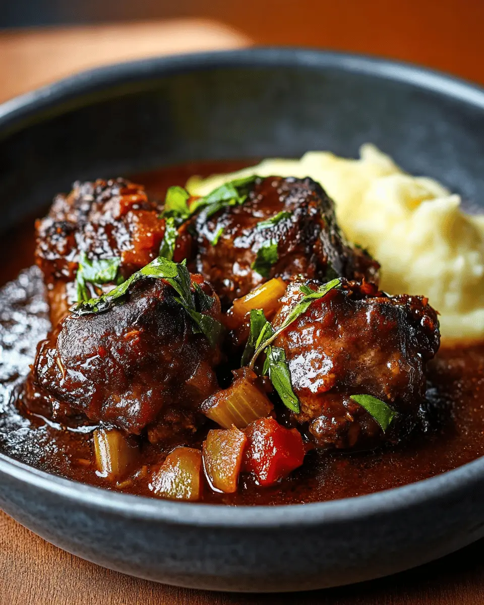 Slow Cooked Braised Oxtail: Rich, Indulgent Comfort Food