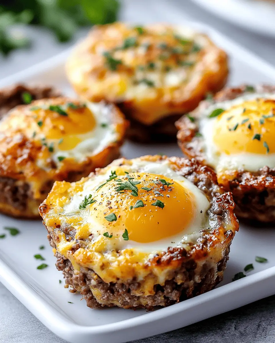 Ground Beef & Egg Breakfast Cups: Irresistibly Cheesy Goodness