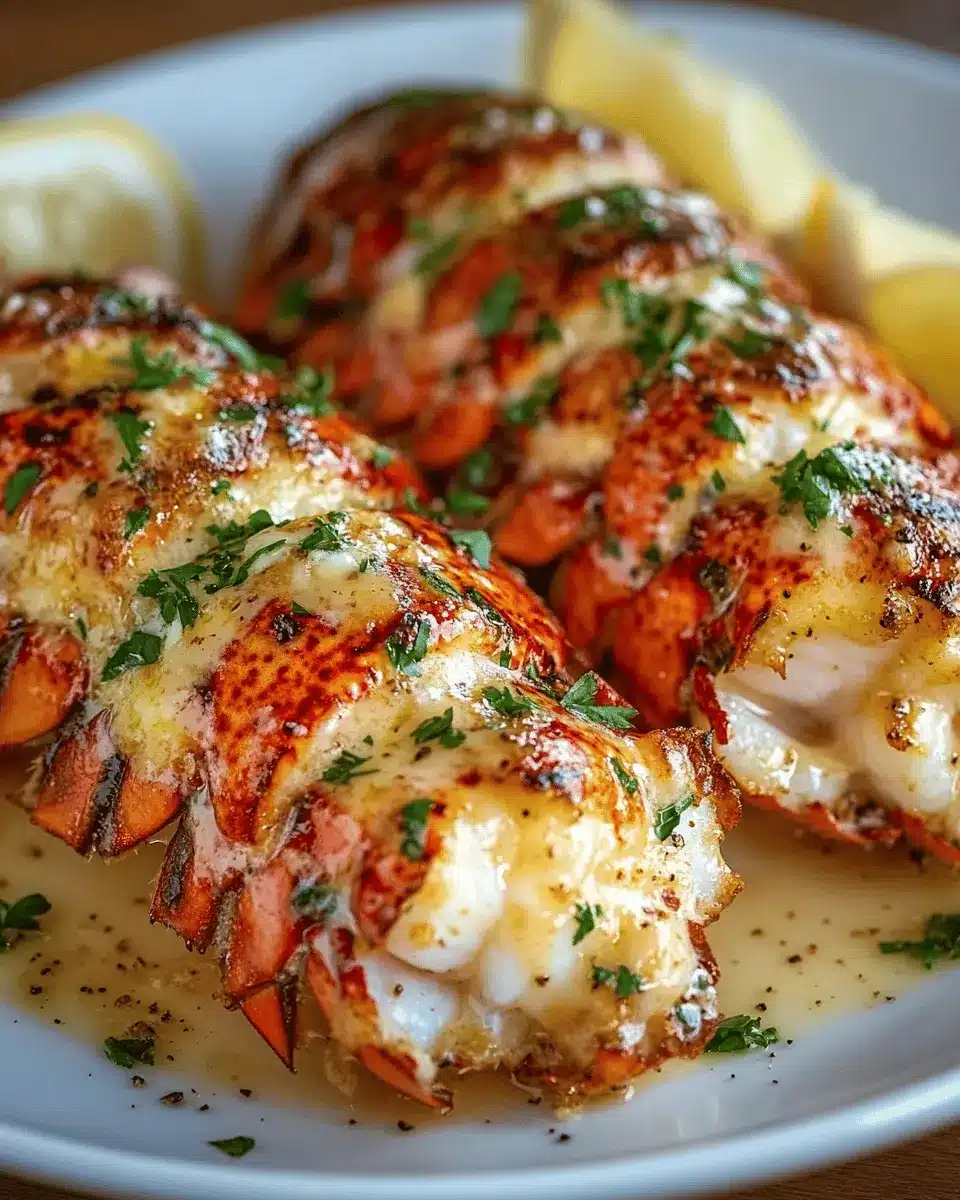 Lobster Tails in Garlic Parmesan Butter First Image First Image