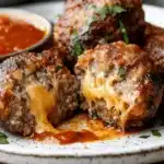Cheddar-Stuffed Meatballs First Image First Image