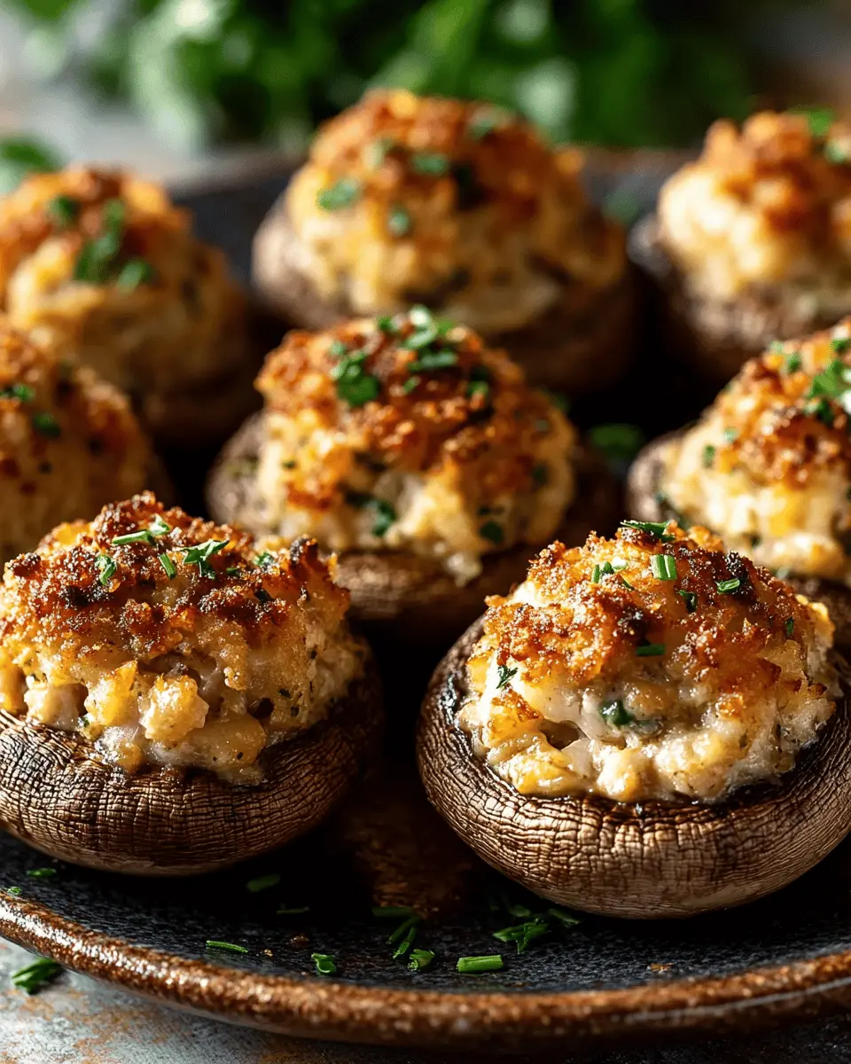 Crab-Stuffed Mushrooms First Image First Image