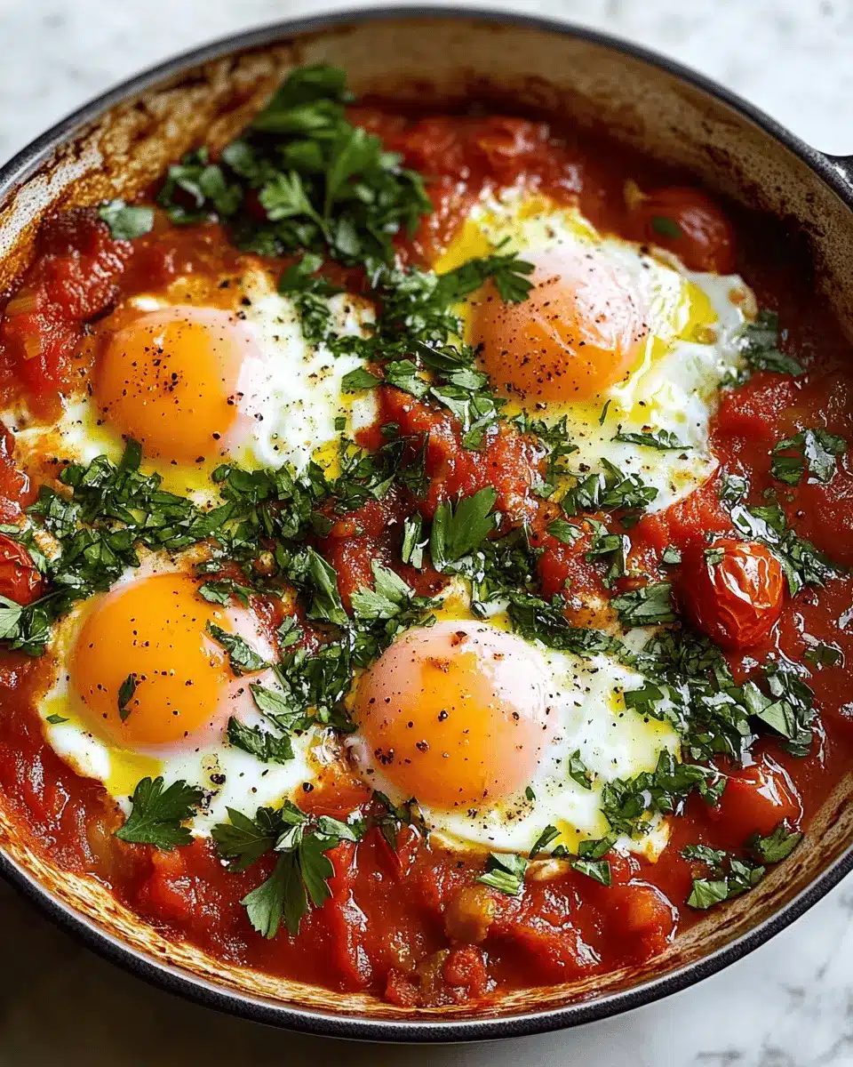 Keto Shakshuka with Olive Oil & Garlic First Image First Image