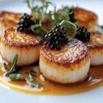 Seared Scallops with Brown Butter and Caviar First Image First Image