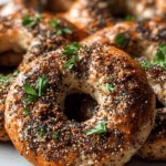 Beef Bagels with Everything Seasoning (Almond-Free) First Image First Image