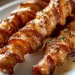 Crispy Bacon Twists with Garlic Butter First Image First Image