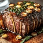 Bison Rib Roast with Garlic Drippings First Image First Image