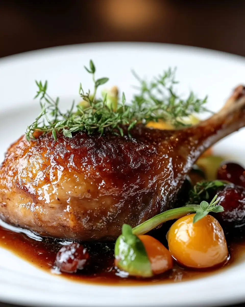Duck Leg Confit in Rendered Duck Fat: Irresistibly Crispy Goodness