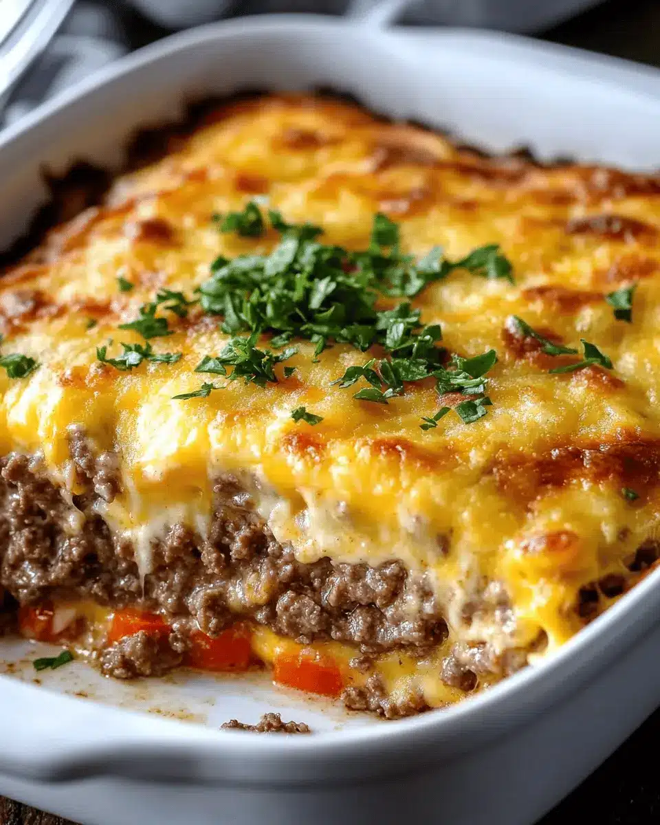 Cheeseburger Casserole: The Best Low-Carb Classic Delight