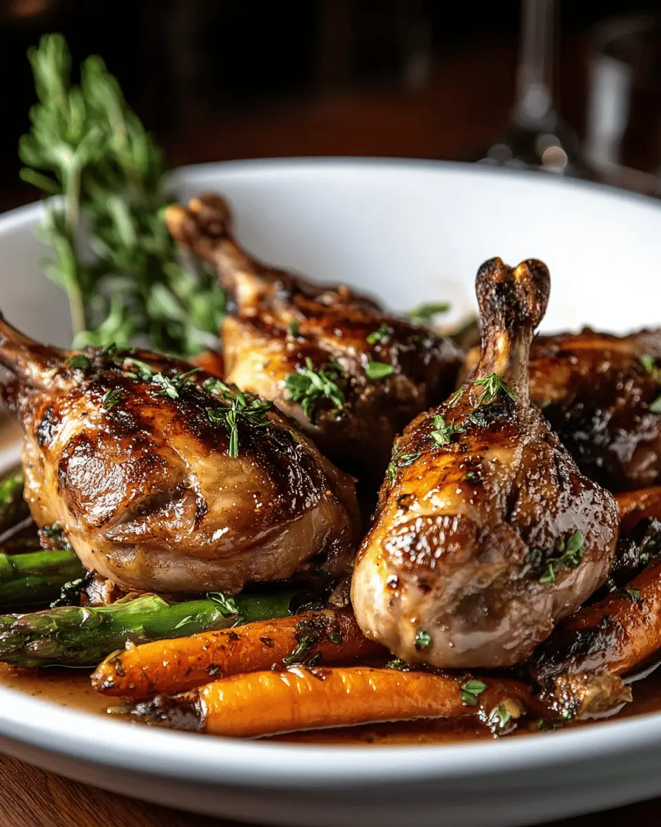 Quail in Garlic-Infused Beef Drippings: Irresistibly Savory Delight