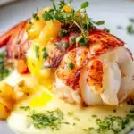 Butter-Poached Lobster Tail with Egg Emulsion First Image First Image