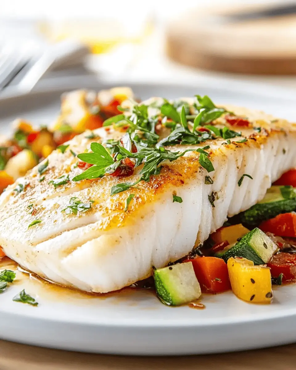 Seared Halibut with Garlic Beef Butter: A Juicy Twist You’ll Love