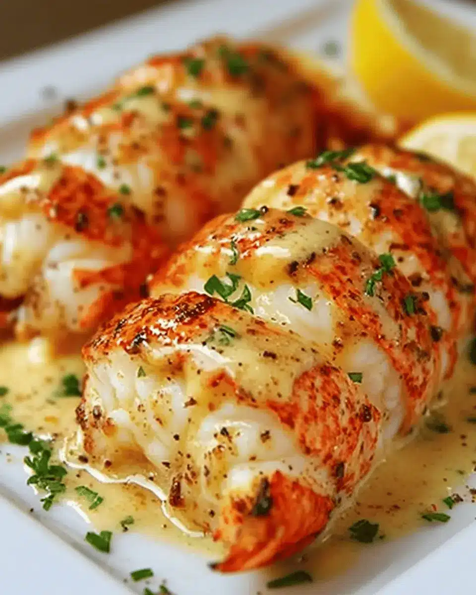 Lobster Tails in Garlic Parmesan Butter: Indulgent and Easy Delight