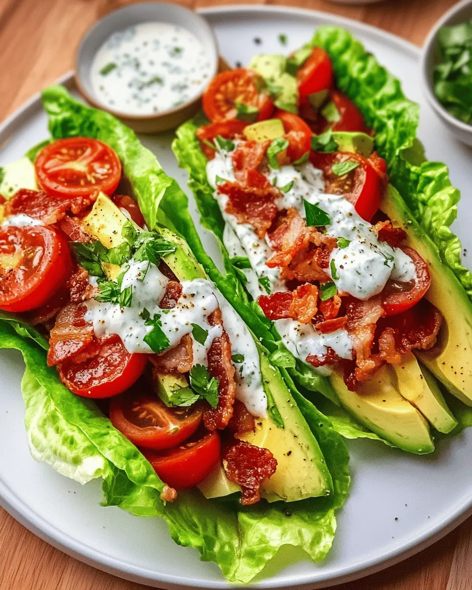 Keto BLT Lettuce Wraps First Image First Image